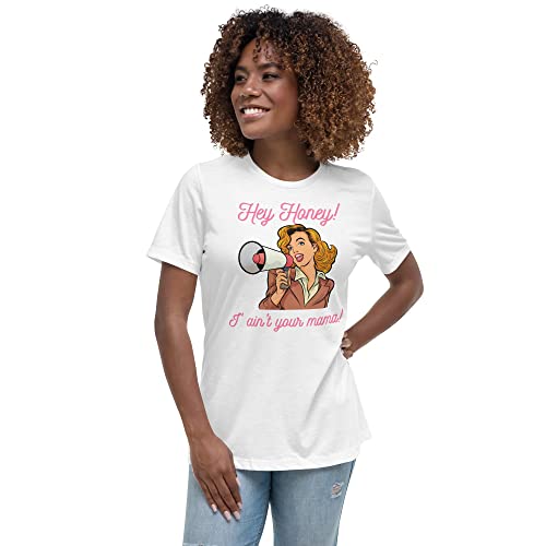 T-shirt coton femme décontracté résolvant le manque de confort avec le message Ain't Your Mama