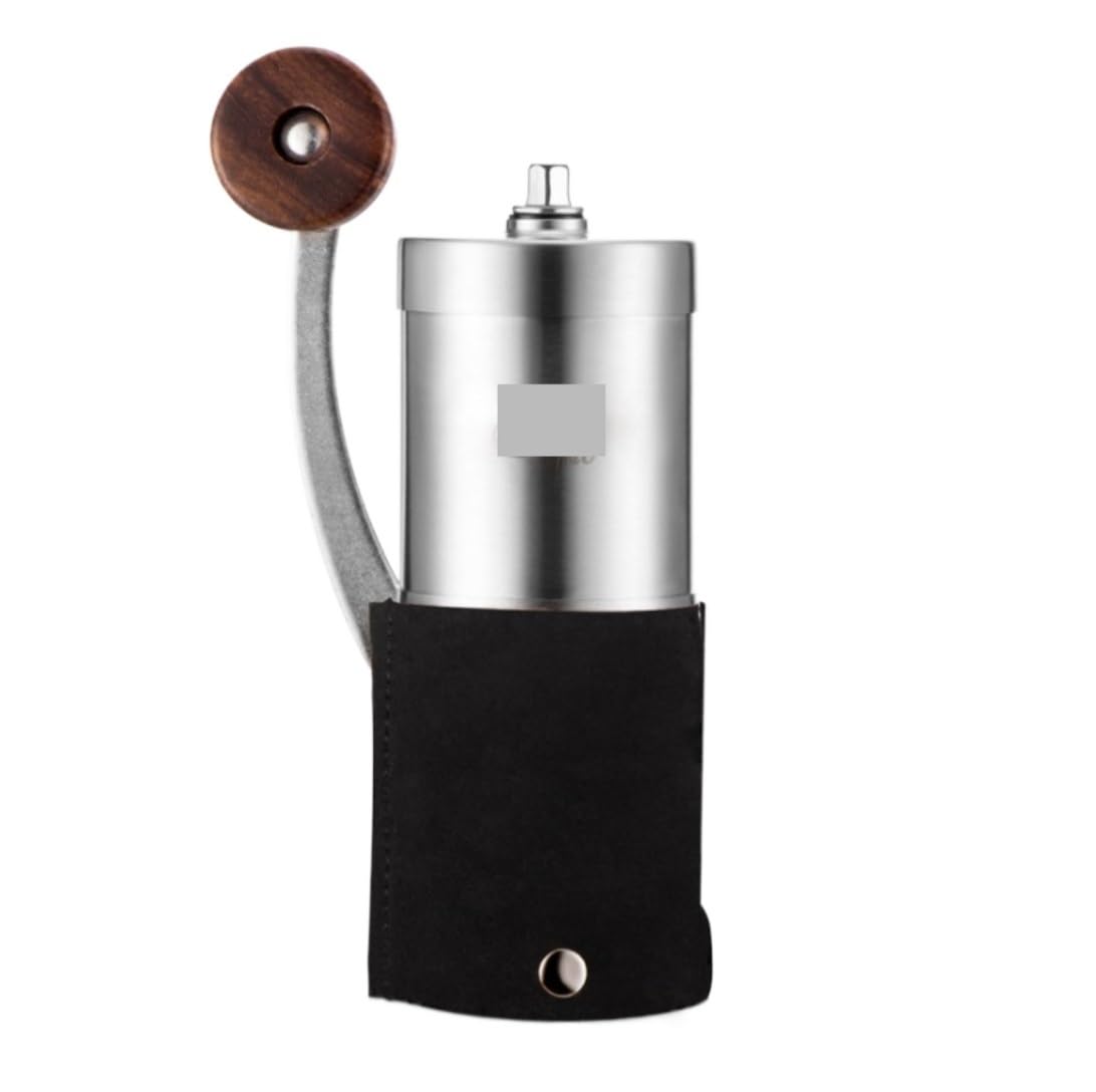 French Press Potężny Młynek Ręczny Do Kawy Vintage Antique Korba Ręczna Z Ustawieniem Biegów Dzbanek Kawy(Black)