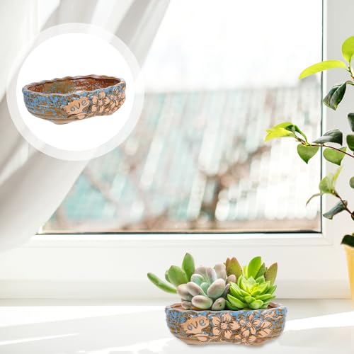 Pot de plantation décoratif en céramique grand format pour aménagement balcon - 4