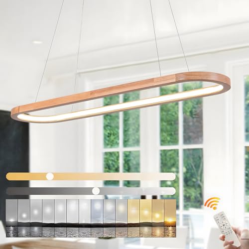 🥖【Luci dell'isola in legno】Questo anello ovale a LED lampadari in legno presenti con legno naturale di alta qualità, aggiunge infiniti fattoria rustica retrò vintage chic industriale sui tavoli da pranzo o sulle isole da cucina. La struttura ovale solida ma minimalista ha modellato una luce da pranzo in cucina di alta classe e ricca sui tavoli da pranzo. Ottimi aggiunte per la tua sala da pranzo!
