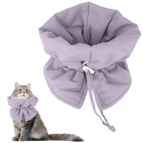 Image of BOXOB Cat Cone Collar, Adjustable Cat Recovery Collar(S, Purple)