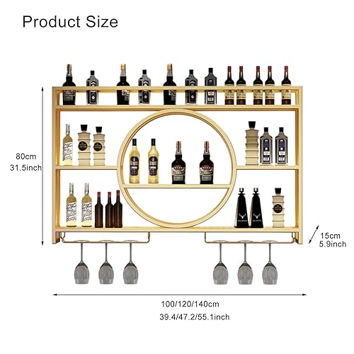 Étagère à vin murale design pour cuisine et bar convivial