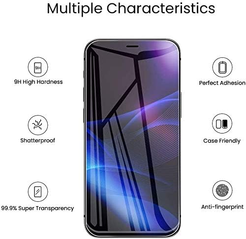 FLOVEME Compatible for iPhone 12 Pro Max Screen Protector Tempered Glass 5G 6.7 Inch, [with Installation Frame][3 Packs] Anti Scratch Case Friendly, 9H 2.5D 0.33mm