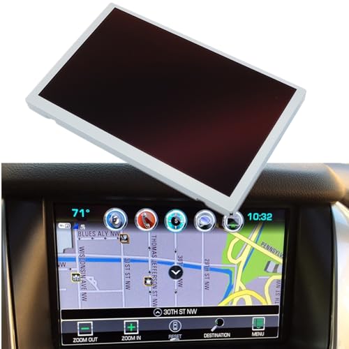 GXARTS Touch Screen - Digitizer Navigation Radio Replacement Compatible with Chevrolet Silverado Suburban Tahoe & GMC Yukon Sierra 2015 2016 2017 2018 Replace DJ080PA-01A (Touch Screen with LCD)