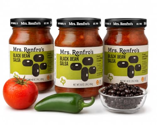 Mrs. Renfro's Salsa Black Bean 16.0 OZ(Pack of 3)