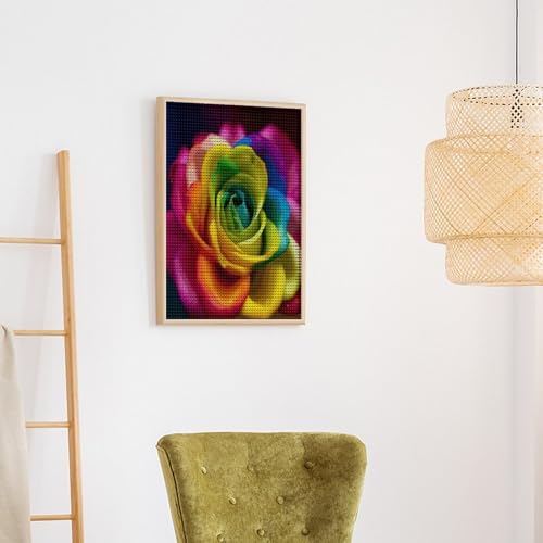 Pintura de puntos de diamante VstaDank, kit completo de cuadros de flores para hacer tú mismo 6