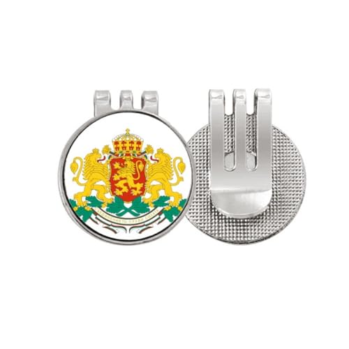 Clip marqueur de balle de golf en émail emblème national Bulgarie