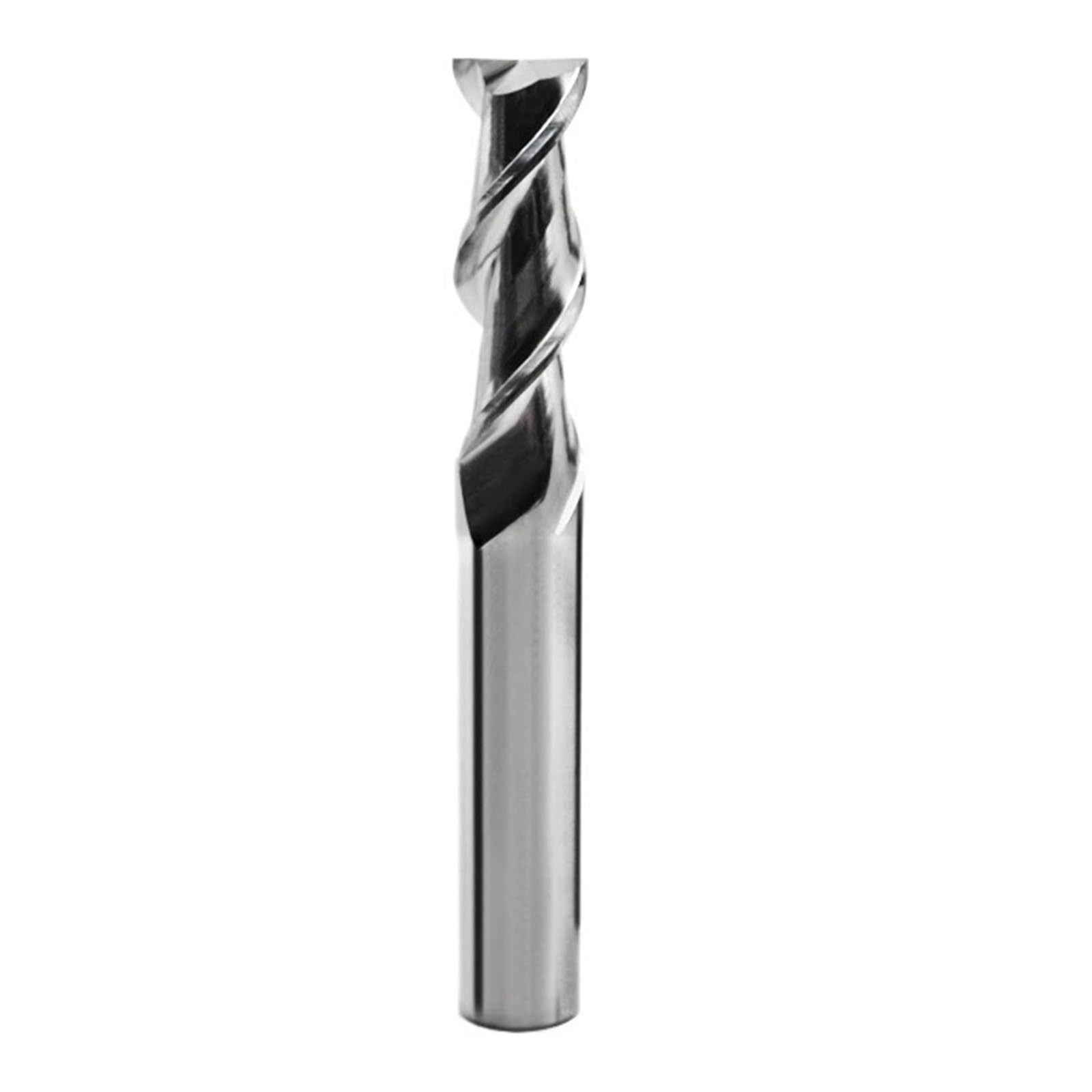 1pc HRC55 2 flet Cnc do frezowania aluminium frez ze stali wolframowej węglika płaskie dno frezy CNC mechaniczne białe narzędzia(12x45x12Dx100)