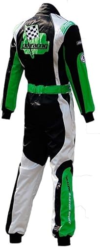 Geek Home Two-Layer Go Karts One-Piece Racing Suit K006, Racing Suit, Automotive Apparel (Green, Xxl) #TOP2