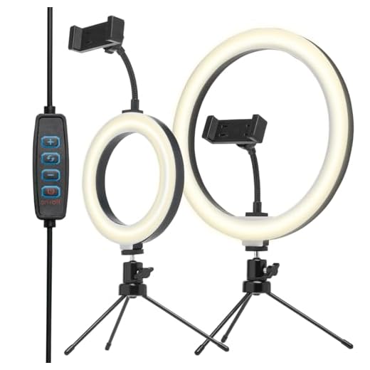 Kit 2 Ring Light Led 10" e 6" Polegadas Iluminação Profissional com Suporte Tripé para Celular Fotografia Estúdios Fotos Vídeos Youtube Live Maquiagem