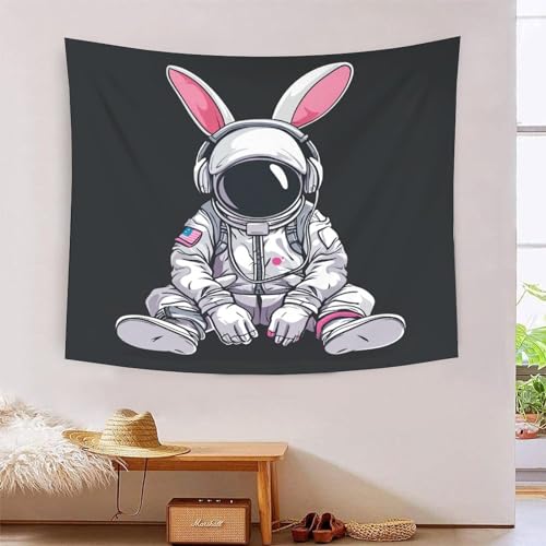 Tapisserie murale lapin 3D pour créer une ambiance cocooning dans la chambre