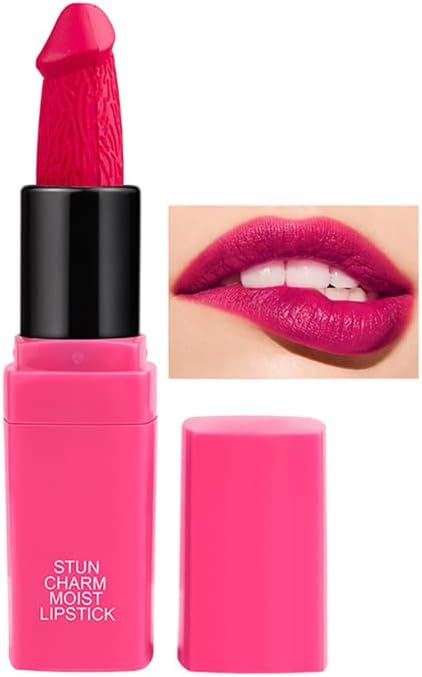 Funny Lipstick Creative Styling Head Matte Velvety Lip Gloss Moisturize Long Lasting High Pigmented Cute Lip Tint