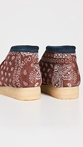 Clarks Clarks Men's Wallabee Boots, Brick Paisley, Brown, Print, 11 Medium US