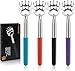 (4-Pack) Plazuria Portable Extendable Telescopic Bear Claws Metal Back Scratchers/Hand Massager/Backslap with Rubber Handles