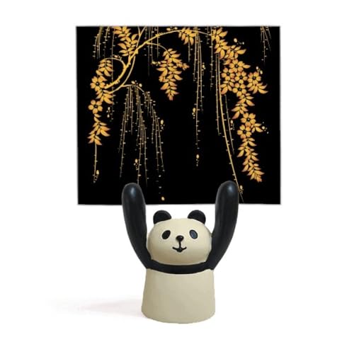 Porte-mémo fleur jaune et panda pour égayer votre espace de travail