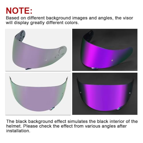 Image of PSLER Shatterproof Helmet Visor for GT Air GT Air 2 Neotec-1,Deep Purple
