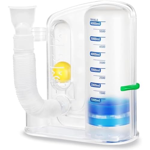 Incentive Spirometer Adult, Breathing Exercise Device for Lungs, Lung Exerciser Device, Breathing Trainer