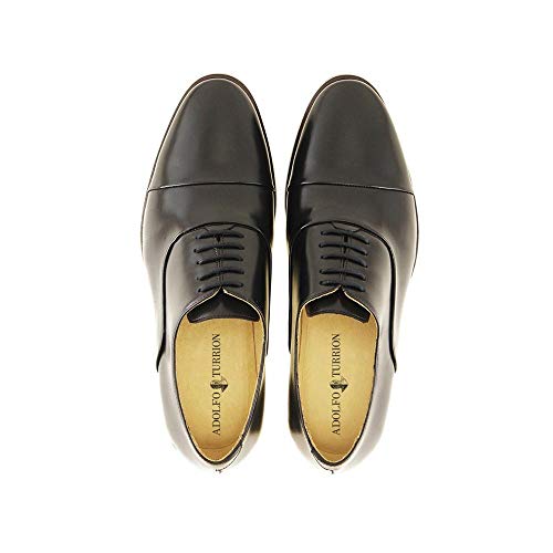 Sapato Oxford Feminino Couro Bico Redondo Confort Dia a Dia Preto 35