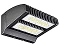 dephen 120W LED Wall Pack 5000K 16200lm Rotatable 2 Heads Wall Light 60-120 Beam Angle Adjustable IP65 Outdoor Commercial Flood Lighting Fixture - UL Listed