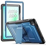 SEYMAC Case for Samsung Galaxy Tab A11+ Plus (2025) /A9+ Plus 2023 11 inch, Full Body Protective for Galaxy A11+ Tablet with Built-in Stand and Screen Protector, Navy Blue