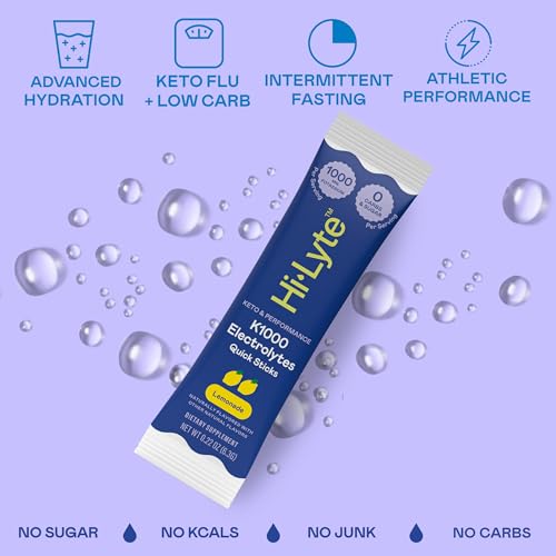 Image of Hi-Lyte K1000 Electrolytes Powder Packets Lemonade, 30 Servings