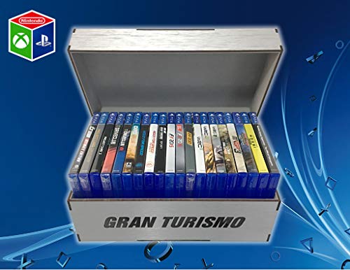 Porta jogos para PS3/PS4 Gran Turismo (Aço escovado)