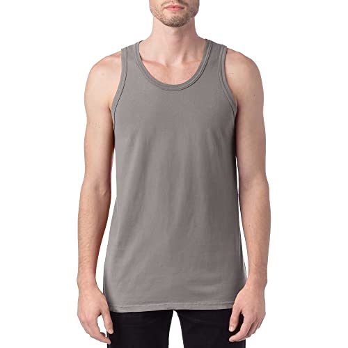 Image of Hanes Men's Originals Garment Dyed Tank, 100% Cotton Tanks For Men, Sleeveless Cotton Shirts