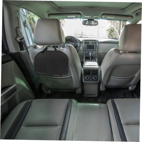Soporte de tablet para coche en cuero PU negro HAPINARY con inclinación estable ajustable 7