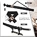Patelai Sword Bag Katana Carrying Bag Black Ninja Sword Sheath Halloween Cosplay Carrying Case Martial Arts Back Strap Holder for Samurai Cosplay Halloween Party(Stylish)