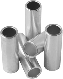 Aluminum Spacer 1/2" OD x 3/8" ID x Choose Your Length, Round Spacer Unthreaded Standoff Bushing Plain Finish, Fits Screws Bolts 5/16 or M8 by Metal Spacers Online (2" Length, 5 Pack)