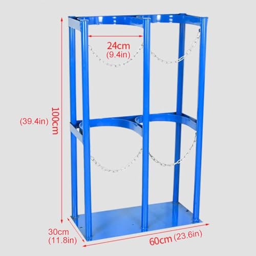 Support fixe en acier pour bouteille de gaz stable au sol - 4