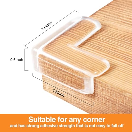 Image of Sifoz Silicon Corner Protector for Sharp Edge of Furniture, Baby Bed Corners Edges Guard Child Safety Bumper for Sharp Corner of Table, TV Unit, Marble, Glass, Metal, Etc. (20)