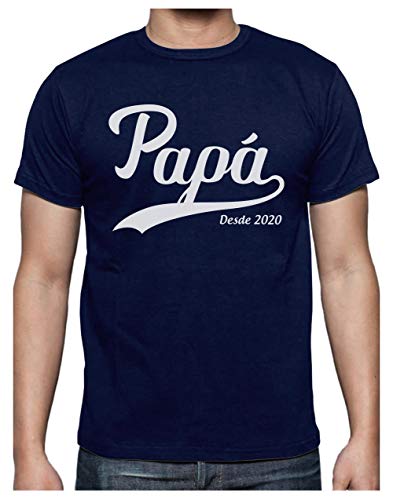 Green Turtle Camiseta para Hombre - Regalos Originales para Padres Primerizos - Papá Desde 2020 XX-Large Azul Oscuro