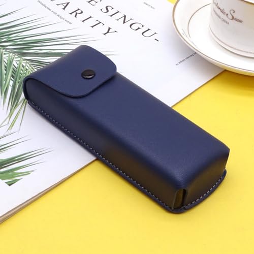 Image of Vintage PU leather Sunglasses Case Portable Protective Case for Glasses