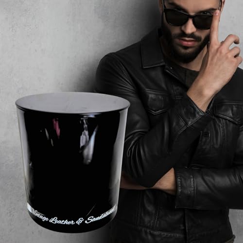 Vintage Leather & Sandalwood - 400g Extra Large Soy and Coconut Candle