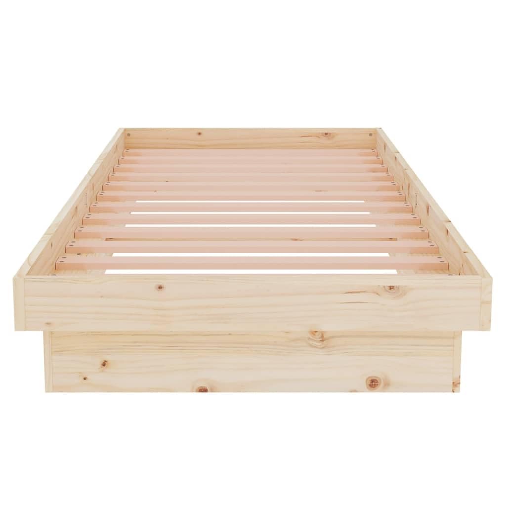 Lite drewno sosnowe rustykalny urok 75x190 cm Brąz