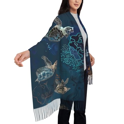 Pashmina Winter Warm Wrap Shawl Background Print Scarves Scarf For Women Men