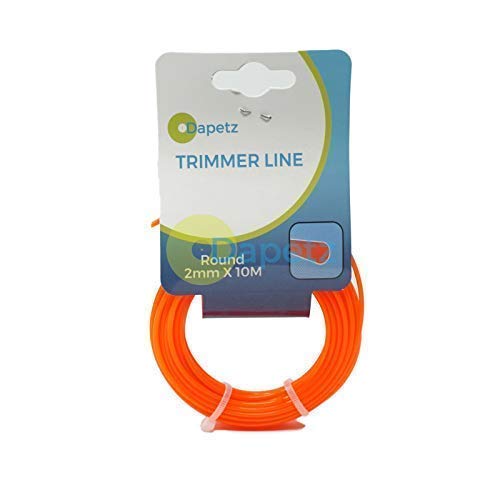 Dapetz 10m of 2mm Round Strimmer Cord Line Wire String Nylon Petrol Trimmer Durable