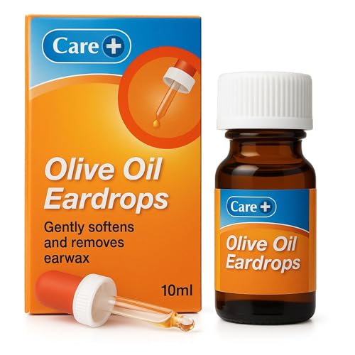 Care Extra Virgin Olive Oil Ear Drops for Ear Wax Removal Gently Softens & Removes Earwax Easy Dropper Application 10ml