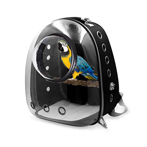 Xzbnwuviei Caja ligera para transportar mascotas, transportín para loros, mochila de...