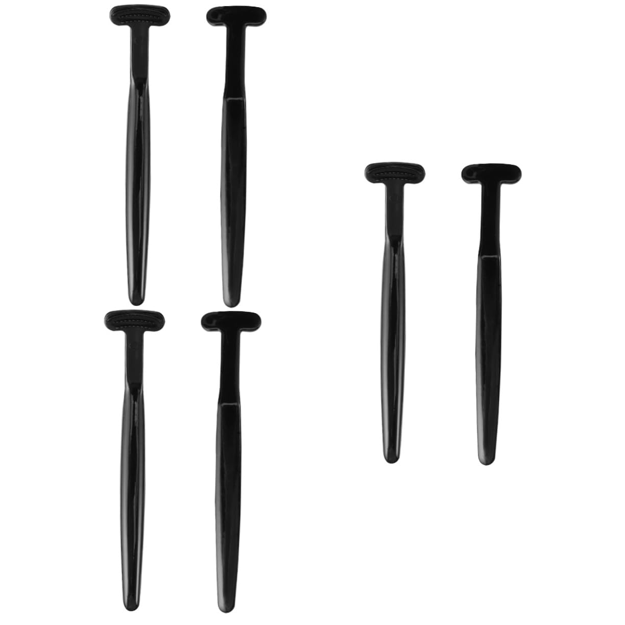 Healeved 3 Set Pulisci-lingua Raschietto Per Adulti Pinza Scrubber Nastro Per La Bocca Spazzola Per Fessure Spazzolino Raschiatori Spazzola Per La Pulizia Bocca Asciutta Gel Black 2 Pezzi*3