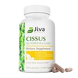 Jiva Botanicals Cissus Quadrangularis Capsules 550 mg - High Potency Cissus Powder Extract for Normal Bone Health & Normal Joint Support - 120 Capsules (Pack of 1)