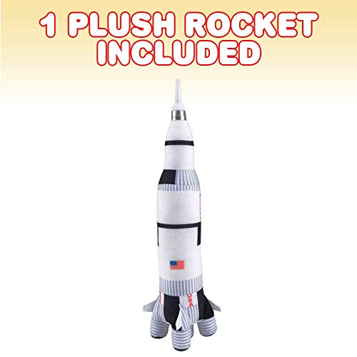 image for ArtCreativity Saturn Rocket Plush Toy for Kids, 18.5 Inch Space Shuttl