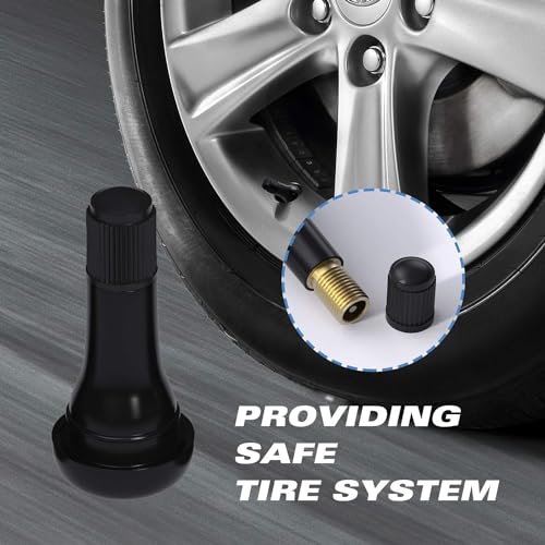 Image of WILLIBEE TR414 Tyre Valve Stem, EPDM Rubber Tubeless Tire Valve Stem for Car (TR414-5Pcs)