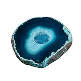 Kcgani Decorative Agate Candle Holders, Handcrafted Stone Tea Light Candle Holders, Healing Crystal...