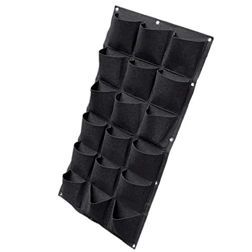 Colgar en la Pared Bolsas de Plantación, Plantador Verde Vertical del Crecimiento con 18 Bolsillos, Planta Que Cuelga Bolsos de la Flor Que Cuelgan para Balcón Pared de la Pared Jardín