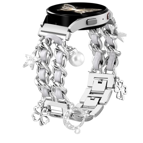 DaQin Stylish Metal Band Compatible with Samsung Galaxy Watch 7 Band Women
