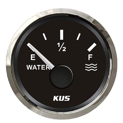 Medidor de nivel de agua 12V 24V negro para tanque de camión y RV