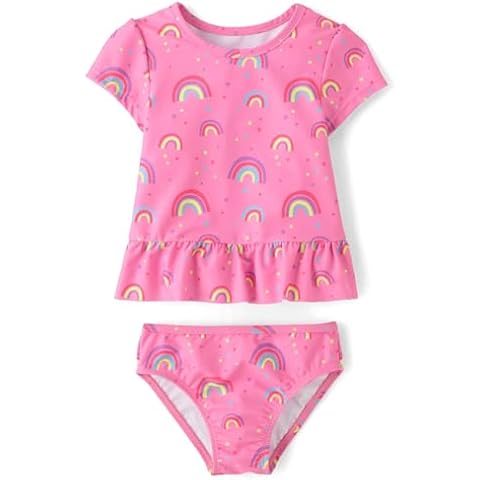 The Children's Place Baby Girls Rashguard Swimset Cover