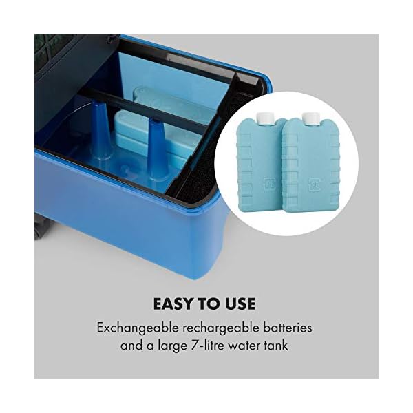 Klarstein IceWind Plus - 4-in-1: Air Cooler, Fan, Humidifier, Air Purifier, Air Throughput: 330 m³ / h, Power Consumption: 65 Watts, NatureWind Function: 4 Speeds, 3 Operating Modes - Image 7